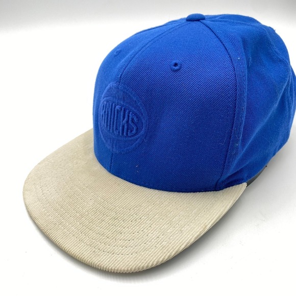 New York Knicks Hat Mitchell & Ness Blue Snapback Cap Hat Adjustable Fit Cleaned - Picture 5 of 12